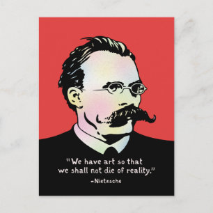 Cartão Postal Nietzsche - Art v. Reality