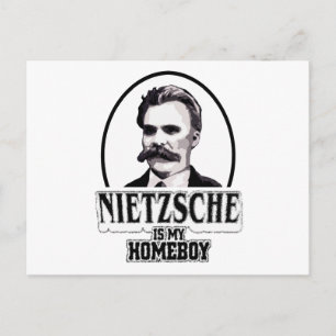 Cartão Postal Nietzsche É Meu Ficar em casa