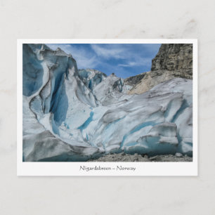 Cartão Postal Nigardsbreen Glacier Noruega