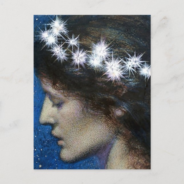Cartão Postal "Night - Noc" Fairy Art de Robert Hughes (Frente)