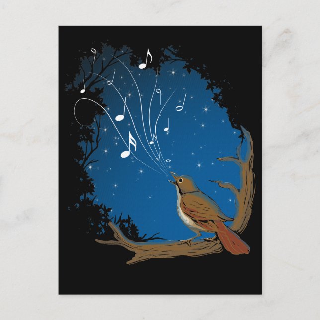Cartão Postal Nightingale Song (Frente)