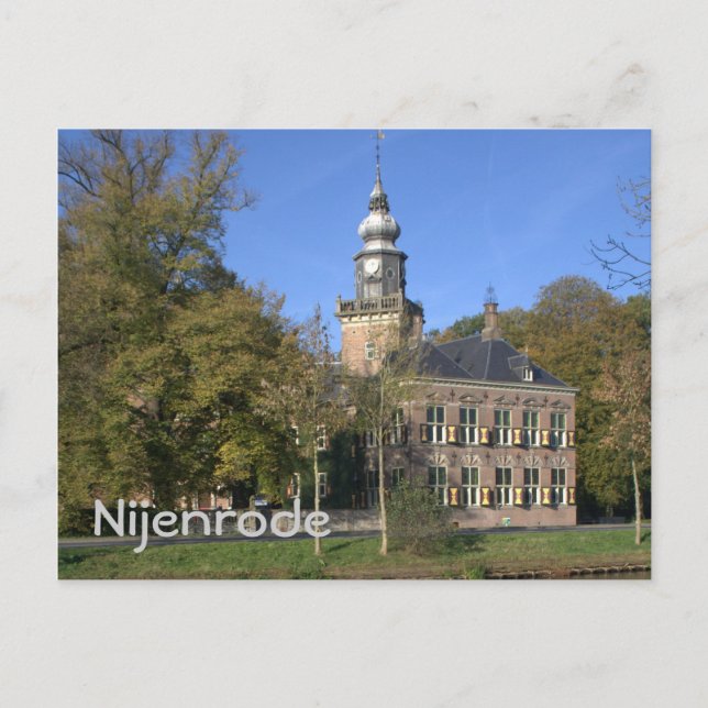 Cartão Postal Nijenrode Castle (Frente)