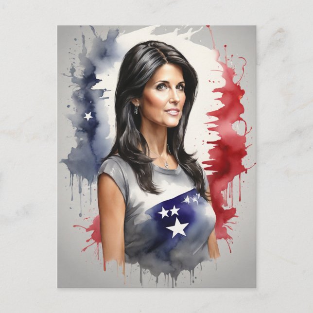 Cartão Postal Nikki Haley (Frente)