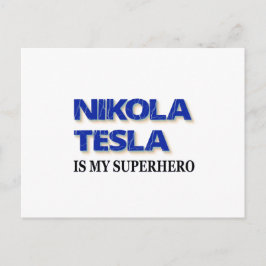 Cartão Postal Nikola Tesla É Minha Super-Herói