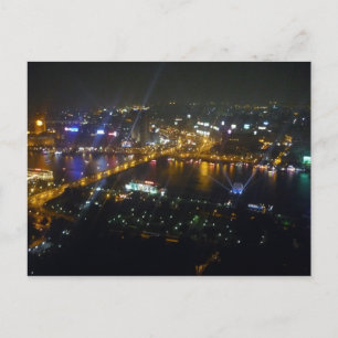 Cartão Postal nilo da noite do cairo