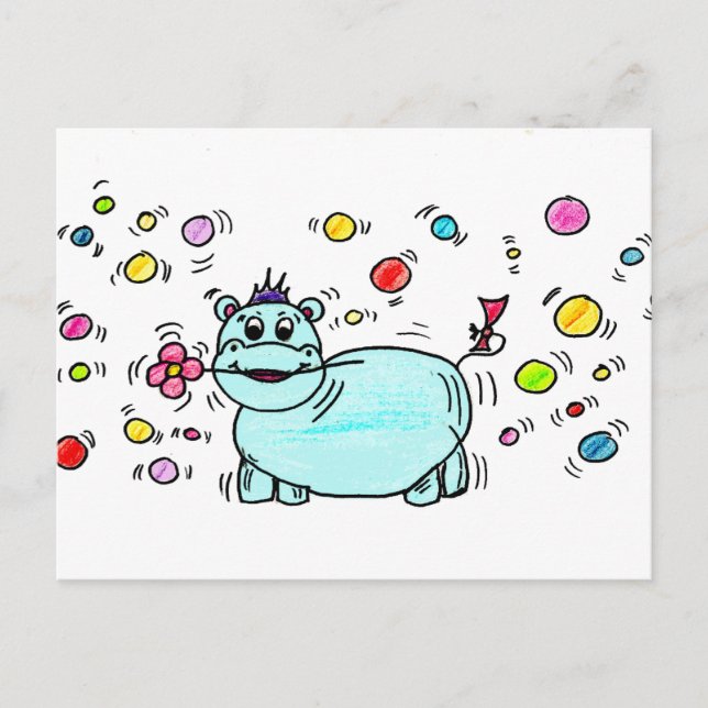 Cartão Postal Nilpferd (Frente)