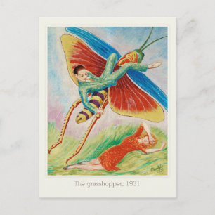 Cartão Postal Nils von Dardel Gräshopper Gräshoppan 1931