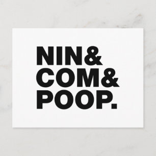CARTÃO POSTAL NIN & COM & POOP.