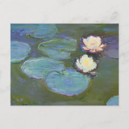 Cartão Postal Ninfas (1897–1898) por Claude Monet.  