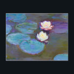 Cartão Postal Ninfas por Claude Monet<br><div class="desc">Ninfheasby Claude Monet</div>