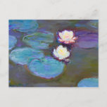 Cartão Postal Ninfas por Claude Monet<br><div class="desc">Ninfheasby Claude Monet</div>