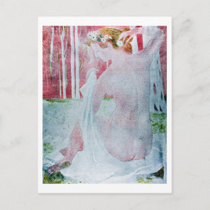 Cartão Postal Ninfh Crowned com Daisies, Maurice Denis