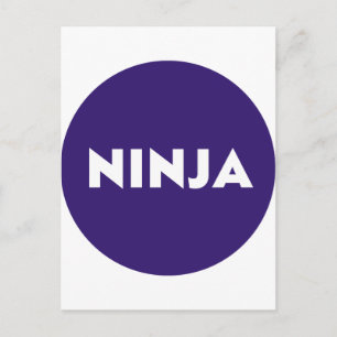 Cartão Postal Ninja