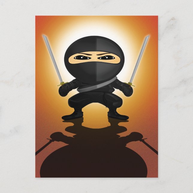 Cartão Postal Ninja Boy (Frente)