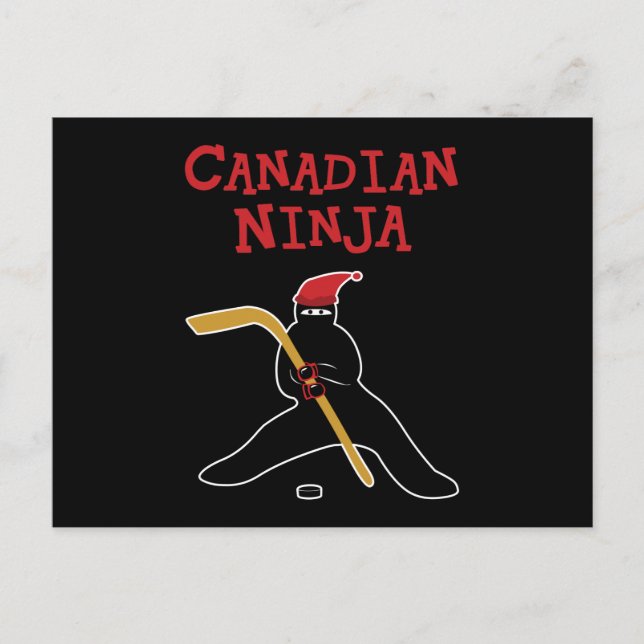 Cartão Postal Ninja canadense (Frente)