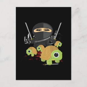 Cartão Postal Ninja e Tartarugas