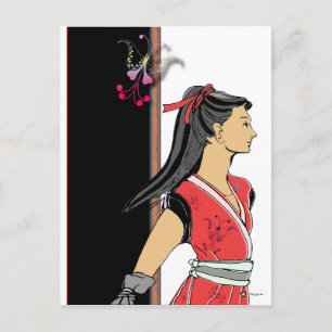 CARTÃO POSTAL NINJA GIRL