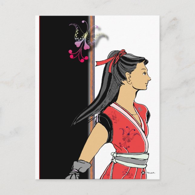 CARTÃO POSTAL NINJA GIRL (Frente)