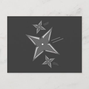 Cartão Postal Ninja Stars