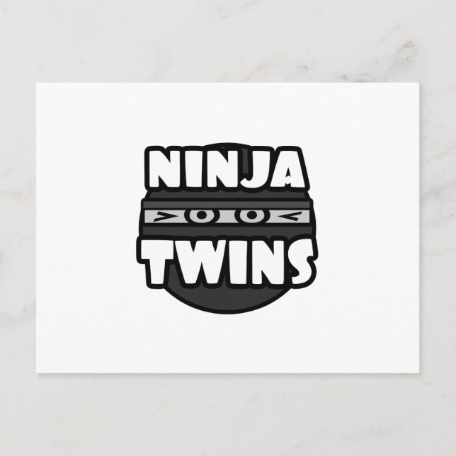 Cartão Postal Ninja Twins (Frente)