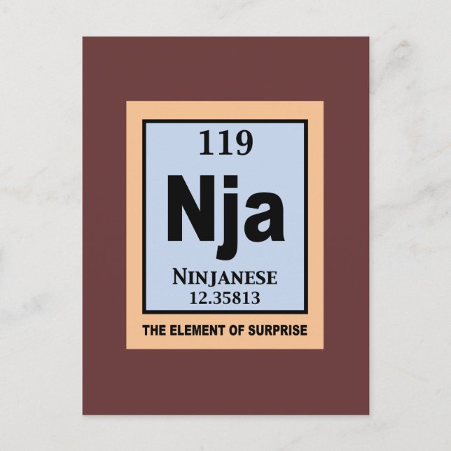 Cartão Postal Ninjanês (Frente)