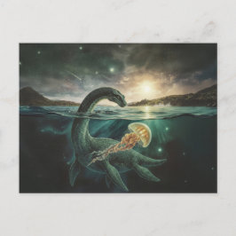 Cartão Postal Niseag The Loch Ness Guardian | Bio-Magic Fantasy