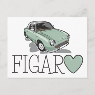 Cartão Postal Nissan Figaro Emerald Green