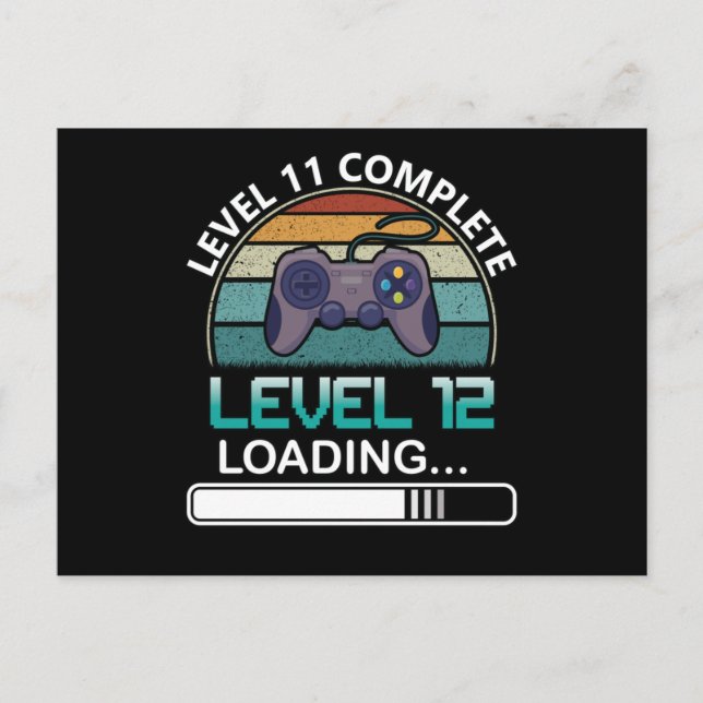 Cartão Postal Nível 11 Completo Nível 12 | Vídeo Jogo de Anivers (Frente)