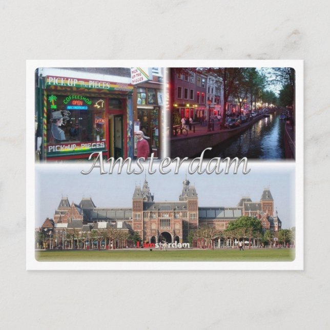 Cartão Postal NL Holanda - Amsterdã - (Frente)