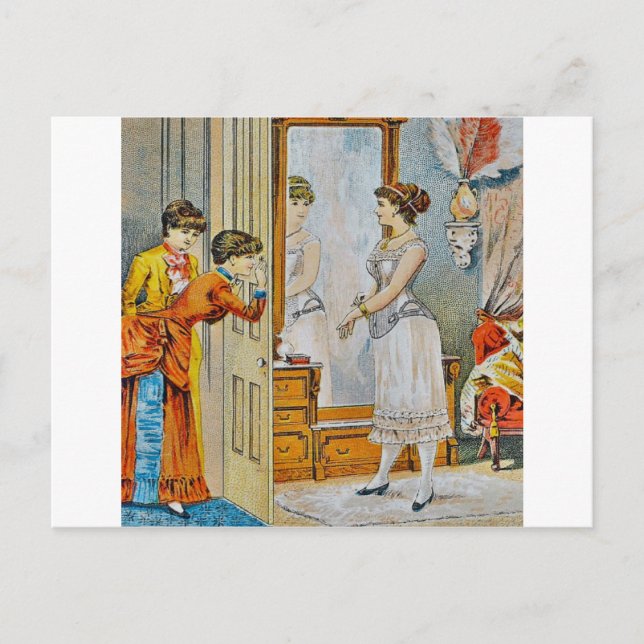 Cartão Postal No boudoir (Frente)