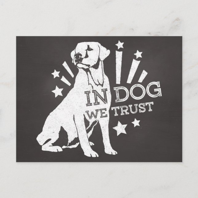 Cartão Postal No Cão Confiamos (Frente)