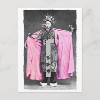 Cartão Postal No Cartão-Postal Rosa