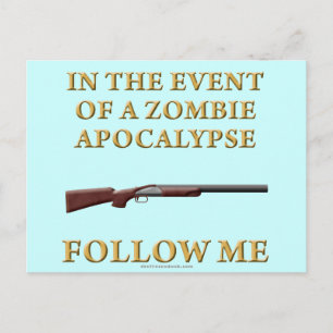 Cartão Postal No caso de um apocalíptico zombie