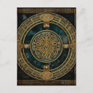 Cartão Postal Nó Celta Colorida