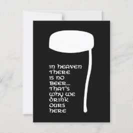 Cartão Postal No céu não há cerveja