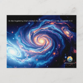 Cartão Postal No começo, Deus e Criação Verso