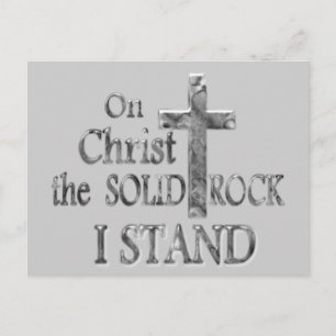 Cartão Postal No Cristo, o Solid Rock I STAND