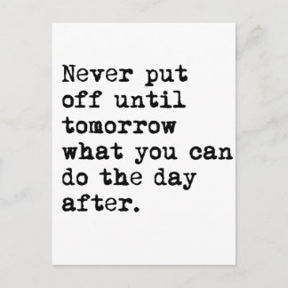 Cartão Postal No Dia Seguinte
