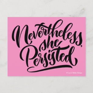 Cartão Postal No Entanto, Ela Persiste Cartões-postais