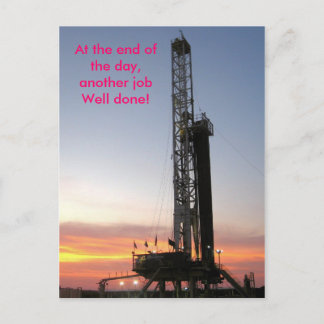 Cartão Postal No final do dia, um outro trabalho bem cozido!