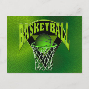 Cartão Postal No Hoop Basball e fundos