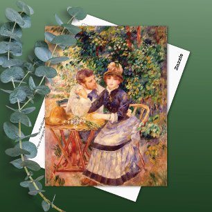 Cartão Postal No Jardim Pierre-Auguste Renoir