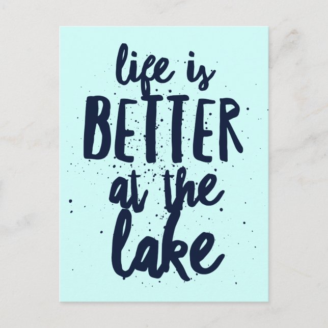 Cartão Postal No lago (Frente)