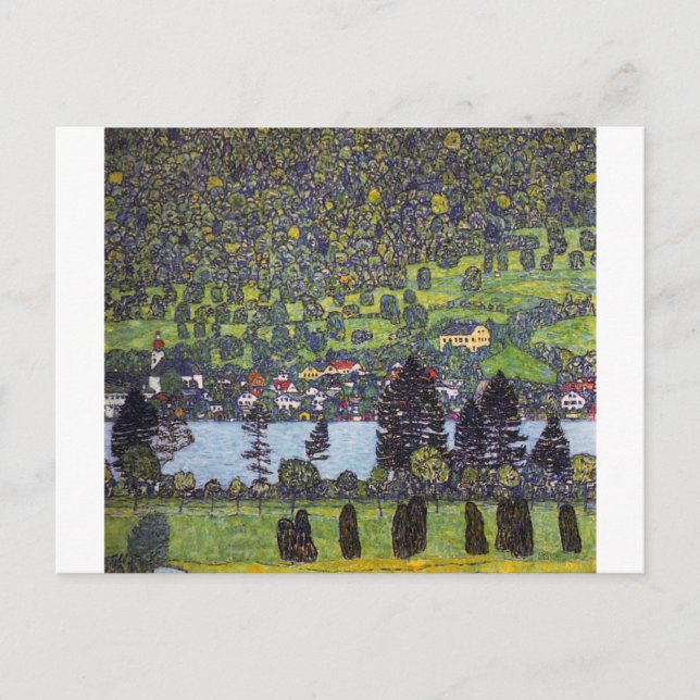 Cartão Postal No Lago Atter, Gustav Klimt (Frente)