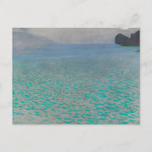 Cartão Postal No Lago Attersee de Gustav Klimt, Arte Fina Vintag
