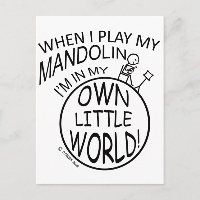 Cartão Postal No Meu Pequeno Mundo Bandolim (Frente)