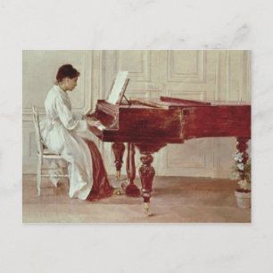 Cartão Postal No Piano, 1887 (óleo na canvas)