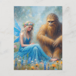 Cartão Postal No Prado Com Sasquatch