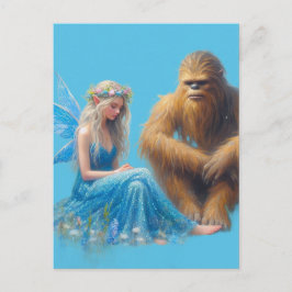 Cartão Postal No Prado Com Sasquatch