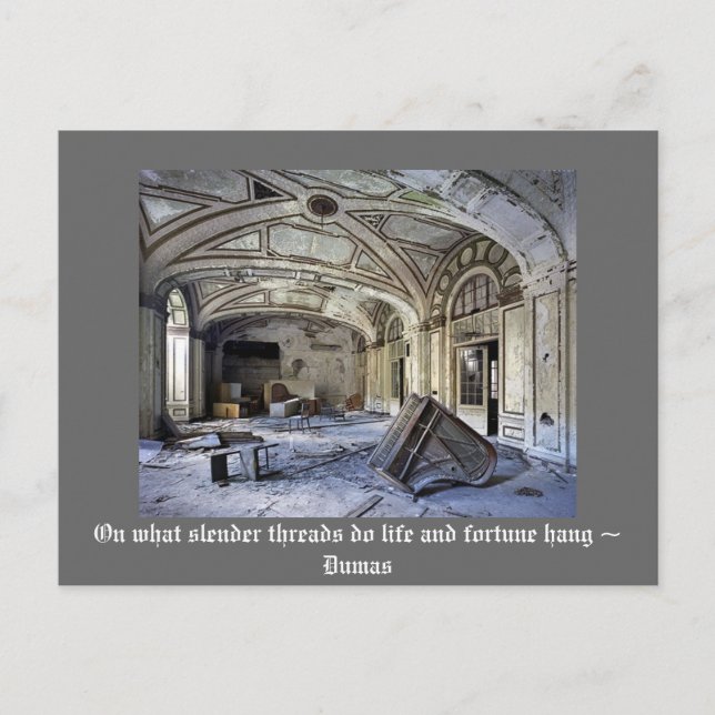 Cartão Postal No que os segmentos mais lentos fazem a vida e a f (Frente)